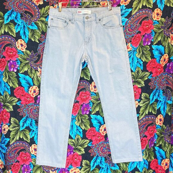 BOY'S LEVIS JEANS ** 511 SLIM JEAN 29x29 BOYS SIZE 18REG GREY SILVER DENIM PANTS - Picture 1 of 6